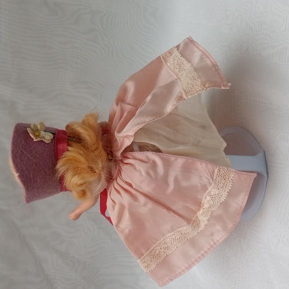 Collectible Vintage Storybook Doll Plastic Sleepy Eyes Pink #3 - Picture 7 of 14